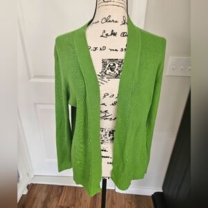 Talbots green petite cardigan